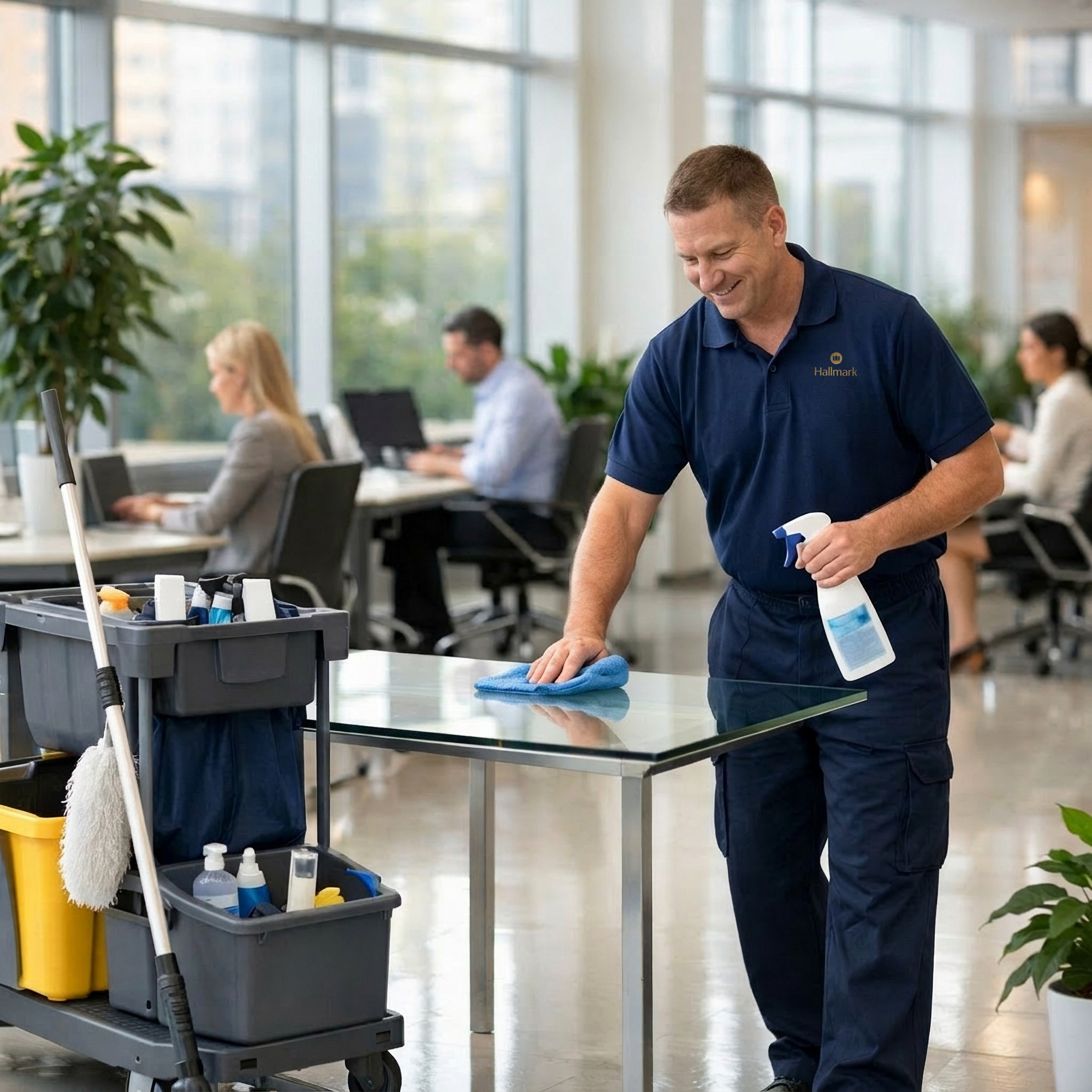 Green cleaning in office